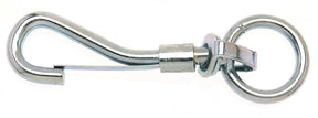 Campbell T7606301 Swiveling Spring Snap, 3/4 in, 80 lb Working Load, Iron/Steel, Zinc-Plated, Pack of 10