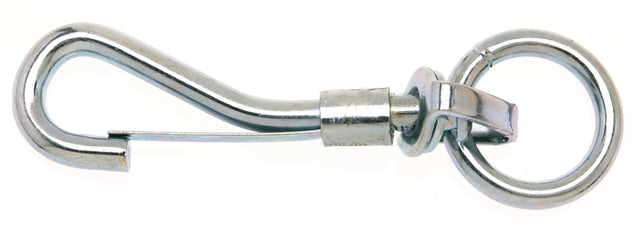 Campbell T7606301 Swiveling Spring Snap, 3/4 in, 80 lb Working Load, Iron/Steel, Zinc-Plated, Pack of 10