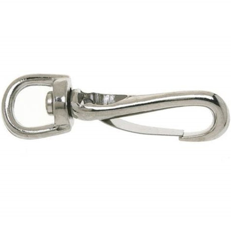 Campbell T7606502 Swiveling Spring Snap, 3/8 in, 30 lb Working Load, Iron/Steel, Nickel-Plated, Pack of 10