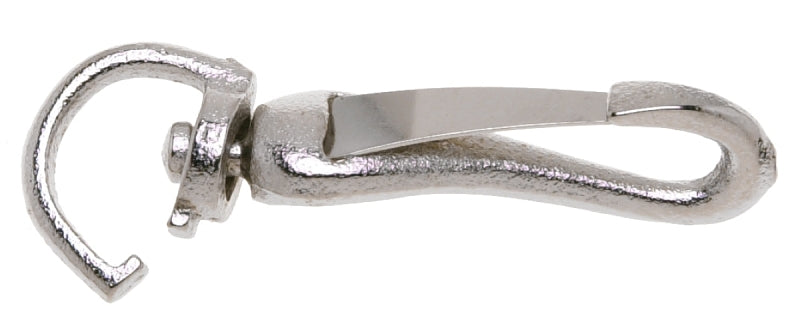 Campbell T7607702 Swiveling Spring Snap, 3/8 in, 30 lb Working Load, Iron/Steel, Nickel-Plated, Pack of 10