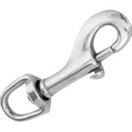 Campbell T7615412 Bolt Snap, 3/4 in, 70 lb Working Load, Zinc, Nickel-Plated
