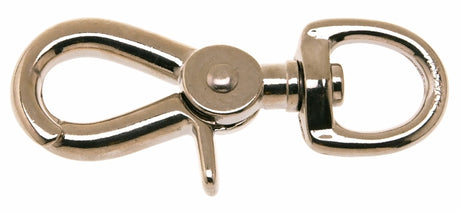 Campbell T7616602 Swiveling Trigger Snap, 3/4 in, 90 lb Working Load, Zinc, Nickel-Plated