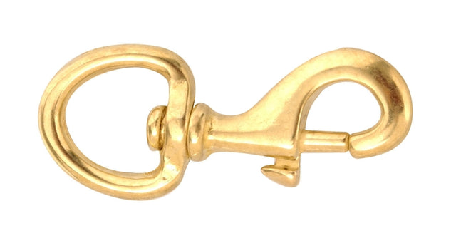 Campbell T7625104 Swiveling Bolt Snap, 5/8 in, 70 lb Working Load, Bronze, Polished