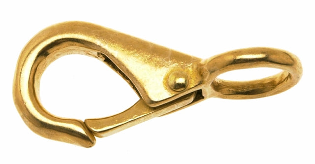 Campbell T7625304 Rigid Eye Quick Snap, 3/8 in, 60 lb Working Load, Bronze, Polished