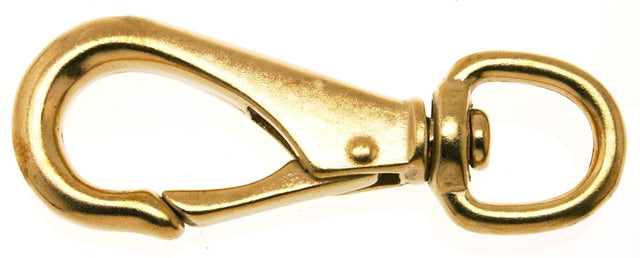 Campbell T7625404 Swiveling Quick Snap, 5/8 in, 60 lb Working Load, Bronze, Polished
