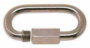 Campbell T7630506 Quick Snap Link, 1/8 in, 220 lb Working Load, Stainless Steel