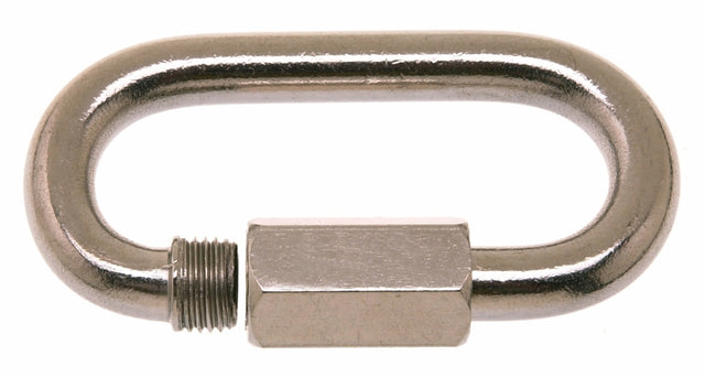 Campbell T7630536 Quick Snap Link, 1/4 in, 880 lb Working Load, Stainless Steel, Polished