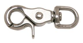 Campbell T7631704 Swiveling Trigger Snap, 1/2 in, 80 lb Working Load, Stainless Steel, Polished