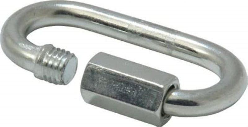 Campbell T7645126V Quick Snap Link, 1/4 in, 880 lb Working Load, Steel, Zinc, Pack of 10