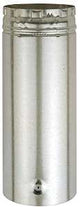 AmeriVent 4E12A Type B Gas Vent Pipe, 4 in OD, 12 in L, Aluminum/Steel, Galvanized