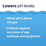 HTH Spa Granule pH Minus 2.5 lb, Pack of 6