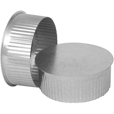 Imperial GV0735 End Cap, 6 in Dia, 2 in L, Round Duct, Steel, Galvanized