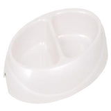Petmate Assorted Double Diner Plastic 1 cups Pet Bowl For All Pets