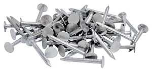 ProFIT 0069072 Hand Drive Roofing Nail, 1-1/4 in L, Flat Head, Galvanized, 11 ga, Steel
