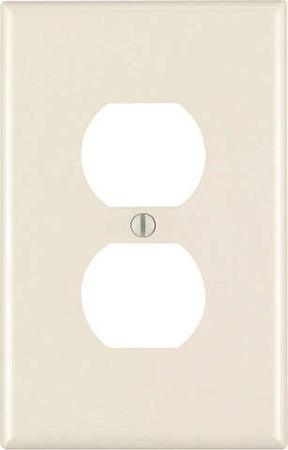 Leviton Almond 1 gang Plastic Duplex Wall Plate 1 pk