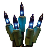 Holiday Bright Lights 201002MBX Light Set, 100-Lamp, Incandescent Lamp, Blue Lamp, 46 ft L