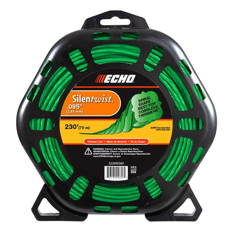 Echo Silentwist Series 322095060 Twisted String Trimmer Line, 0.095 in Dia, 230 ft L, Nylon