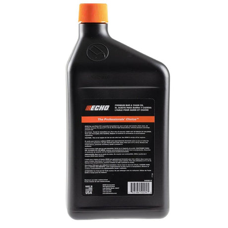 Echo 6459012 Bar and Chain Oil, Amber/Tan, 1 qt, Bottle, Pack of 6