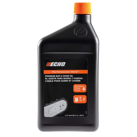 Echo 6459012 Bar and Chain Oil, Amber/Tan, 1 qt, Bottle, Pack of 6