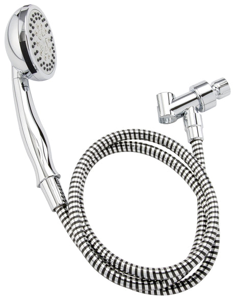 Stylewise K745CP Handheld Shower, 1.8 gpm, 5 -Spray Function, Polished Chrome, 60 in L Hose
