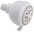 Stylewise K701WH Shower Head, Round, 1.8 gpm, 5 -Spray Function, 3.35 in Dia