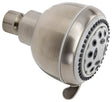 Stylewise K701BN Shower Head, Round, 1.8 gpm, 5 -Spray Function, Brushed Nickel, 3.35 in Dia