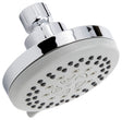 Stylewise K702CP Shower Head, Round, 1.8 gpm, 5 -Spray Function, Polished Chrome, 3.9 in Dia