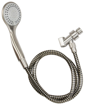 Stylewise K744BN Handheld Shower, 1.8 gpm, 5 -Spray Function, Brushed Nickel, 60 in L Hose