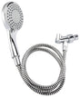 Stylewise K747CP Handheld Shower, 1.8 gpm, 5 -Spray Function, Polished Chrome, 60 in L Hose