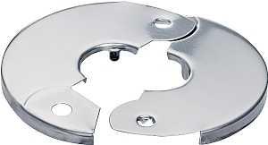 Plumb Pak PP857-4 Floor and Ceiling Plate, 5-5/8 in OD, For: 1-1/2 in Pipes, Chrome