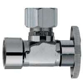 Plumb Pak PP54PCLF Shut-Off Valve, 1/2 x 7/16 in Connection, FIP x Compression, Manual Actuator
