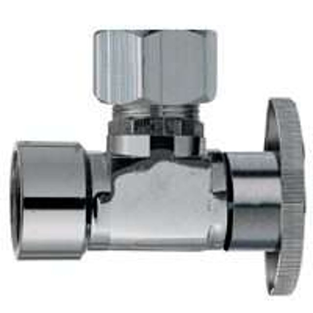Plumb Pak PP54PCLF Shut-Off Valve, 1/2 x 7/16 in Connection, FIP x Compression, Manual Actuator