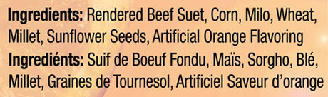 Heath DD-14 Sunflower Seed Wild Bird Food, 11.25 oz, All-Season, Suet, Cake, Orange Burst, Pack of 12