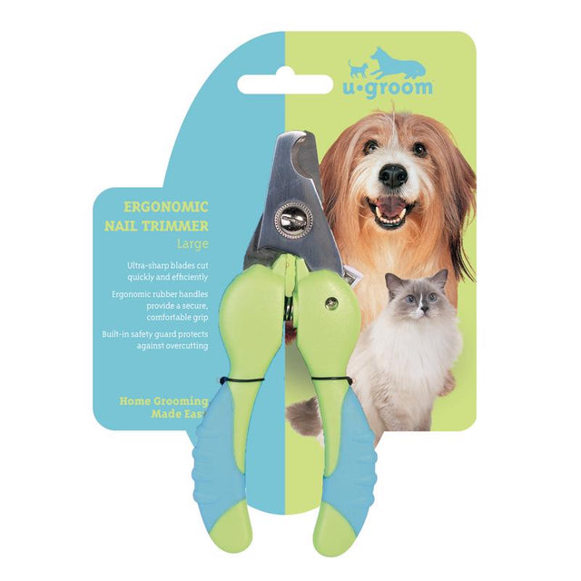 UGroom Blue/Green Cat/Dog Nail Trimmer 1 pk