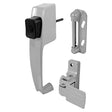 Prime-Line K 5070 Pushbutton Latch, Gray, 1-3/4 in Hole Spacing, Zinc, 1 to 1-1/4 in Thick Door