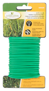 Landscapers Select 10575 Wire Rubber, 25 ft L, Rubber-Coated Flex Steel Wire, Green, Pack of 12