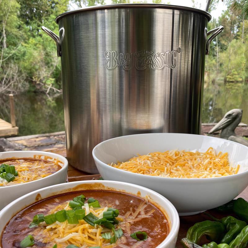 Bayou Classic Stainless Steel Grill Stockpot 20 qt 11.7 in. L X 11.7 in. W 1 pc