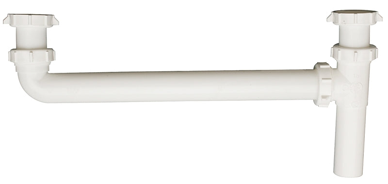 Plumb Pak PP20925 End Outlet, 1-1/2 in, Slip-Joint, Plastic, White