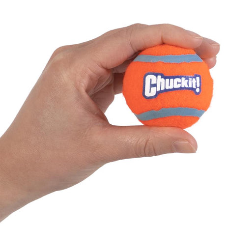 Chuckit! For Dog Multicolored Rubber Ball Launcher Tennis Balls Small 2 pk