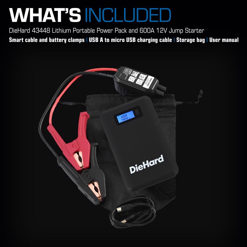 DieHard Automatic 12 V 600 amps Battery Jump Starter