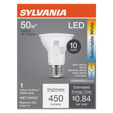 Sylvania 42565 LED Bulb, 5CCT Selectable, PAR20 Lamp, 50 W Equivalent, E26 Medium Lamp Base, Dimmable, Frosted, Pack of 4