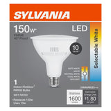Sylvania Contractor Series 42573 LED Bulb, PAR38 Lamp, 150 W Equivalent, E26 Lamp Base, Dimmable, Pack of 4