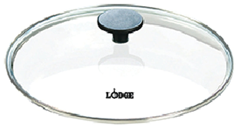 Lodge GL12 Lid with Silicone Knob, Round, Glass, Clear, Pack of 3