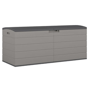 Suncast BMDB1120 Extra Large Deck Box, 59-1/4 in W, 24-1/4 in D, 25-1/4 in H, Plastic, Dove Gray