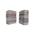 DuraKwik Stone 308TFC Siding Corner, 13 in L, 10 in W, 4 in Thick, Interlocking Edge, Ledgestone Profile, Taylor Falls