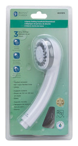 Boston Harbor DS3068WH Handheld Showerhead, 1.75 gpm, 1/2 in Connection, Threaded, PVC, 1-5/8 in Dia, 60 in L