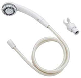 Boston Harbor DS3068WH Handheld Showerhead, 1.75 gpm, 1/2 in Connection, Threaded, PVC, 1-5/8 in Dia, 60 in L