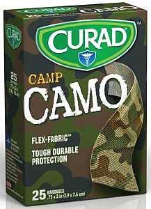 Medline CUR45701RB Adhesive Bandage, 3/4 in W, 3 in L, Fabric Bandage