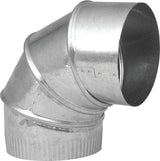 Imperial GV0290-C Adjustable Elbow, 5 in Connection, 28 ga Gauge, Galvanized