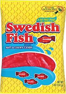 Swedish Fish JAR1506208 Soft Candy, Cherry Flavor, 5 oz, Pack of 12